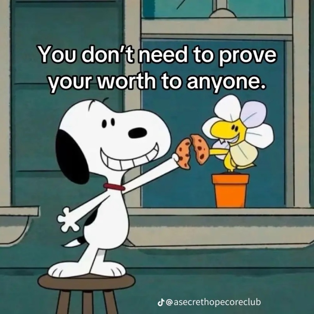 You don’t need to prove your worth to anyone 💖